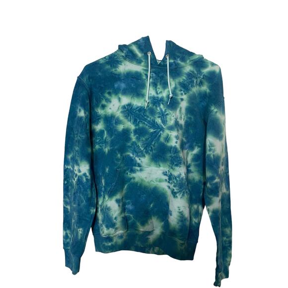 Artist Union Sweatshirt Small Tie Dye Teals - Picture 4 of 6